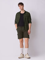 3-Pocket V-Back Shorts Forest Green 7