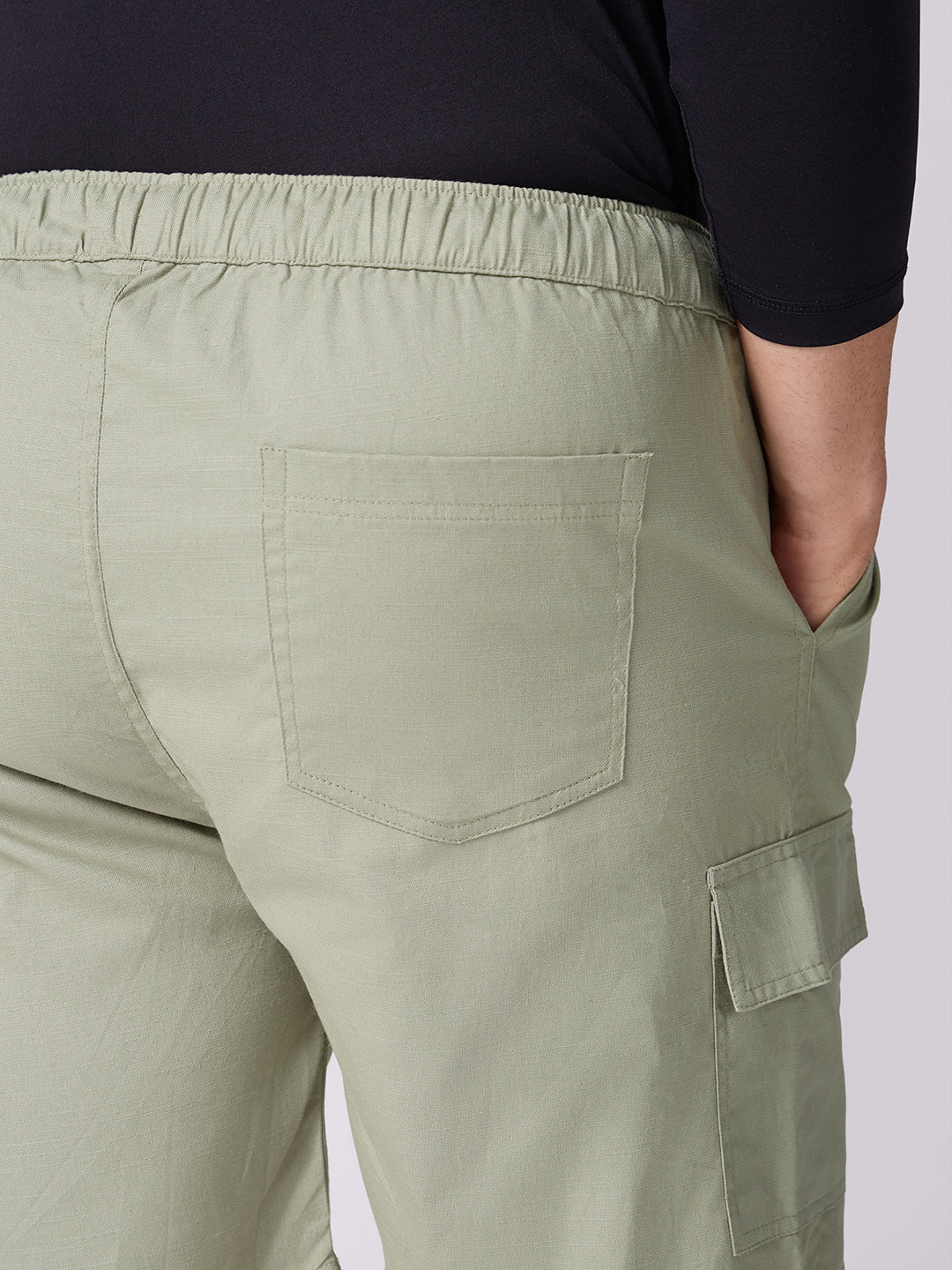 3-Pocket V-Back Shorts Sage Green 6