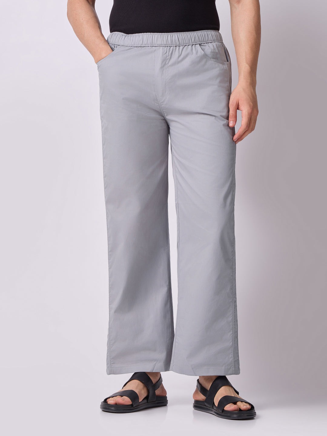 Simple Dori Trousers Light Grey 2