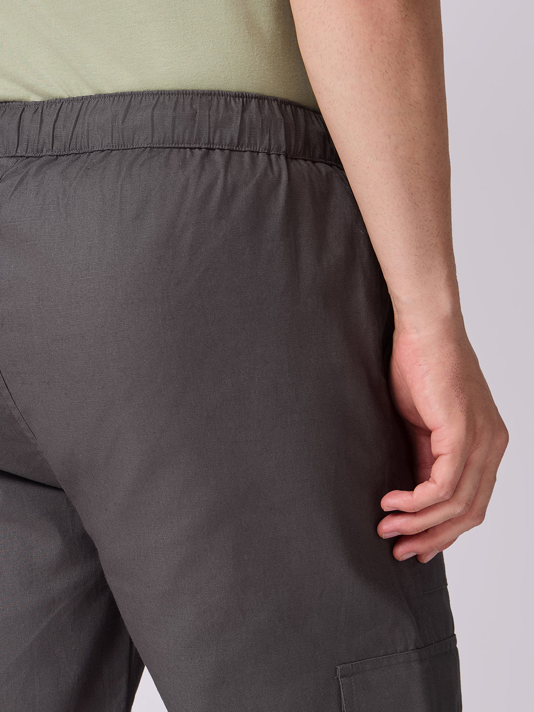 Side Pocket Bermuda Shorts Charcoal Grey 6