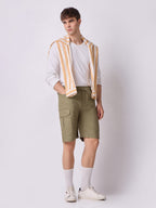 Dori Side Pocket Bermuda Shorts Moss Green 7
