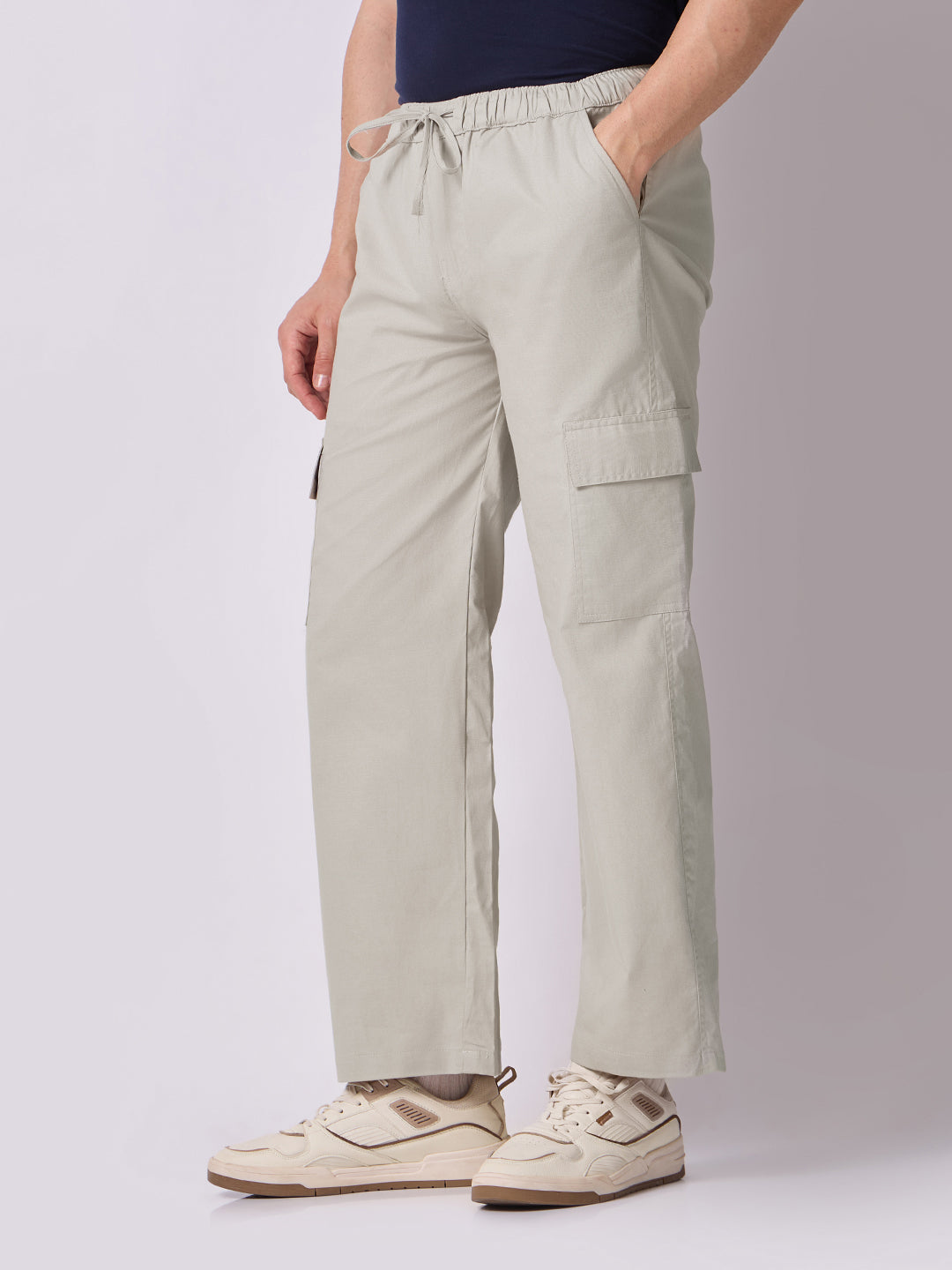 Side Pocket Trousers Stone Beige 3