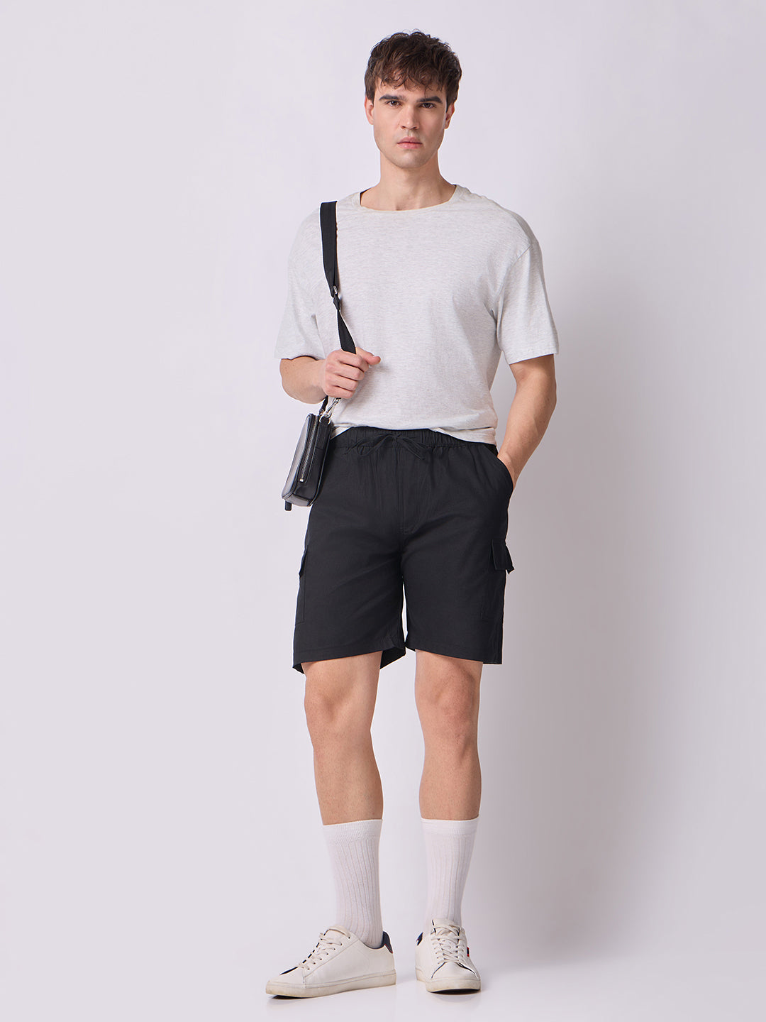 3-Pocket V-Back Shorts Black 7