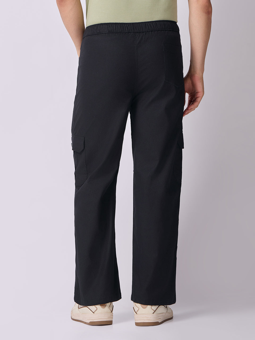 Dori Side Pocket Cargo Trousers Black 4