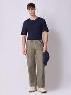 Dori Side Pocket Cargo Trousers Moss Green 7