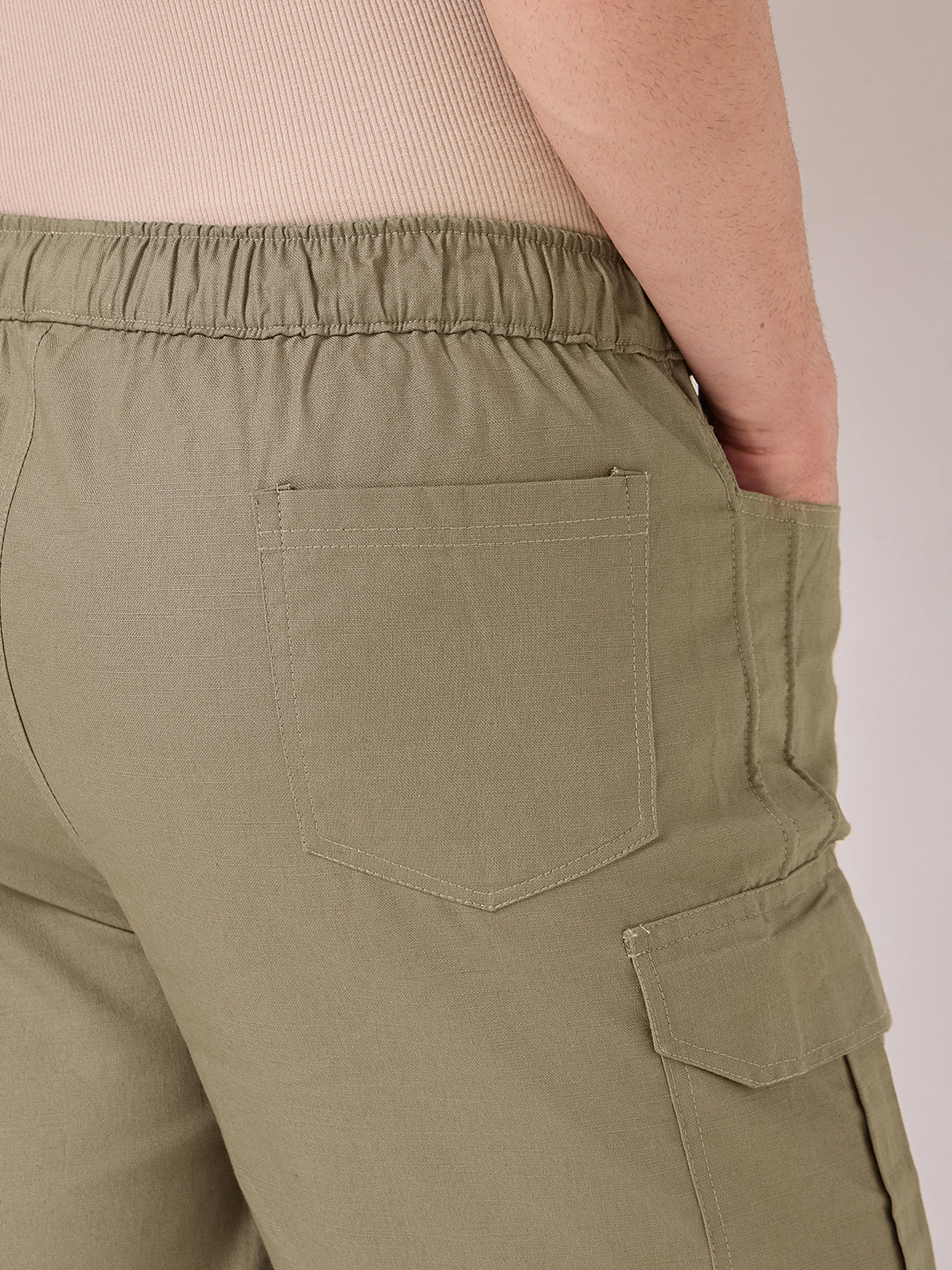 Dori Side Pocket Bermuda Shorts Olive 6