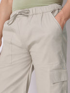 Side Pocket Bermuda Shorts Stone Beige 5