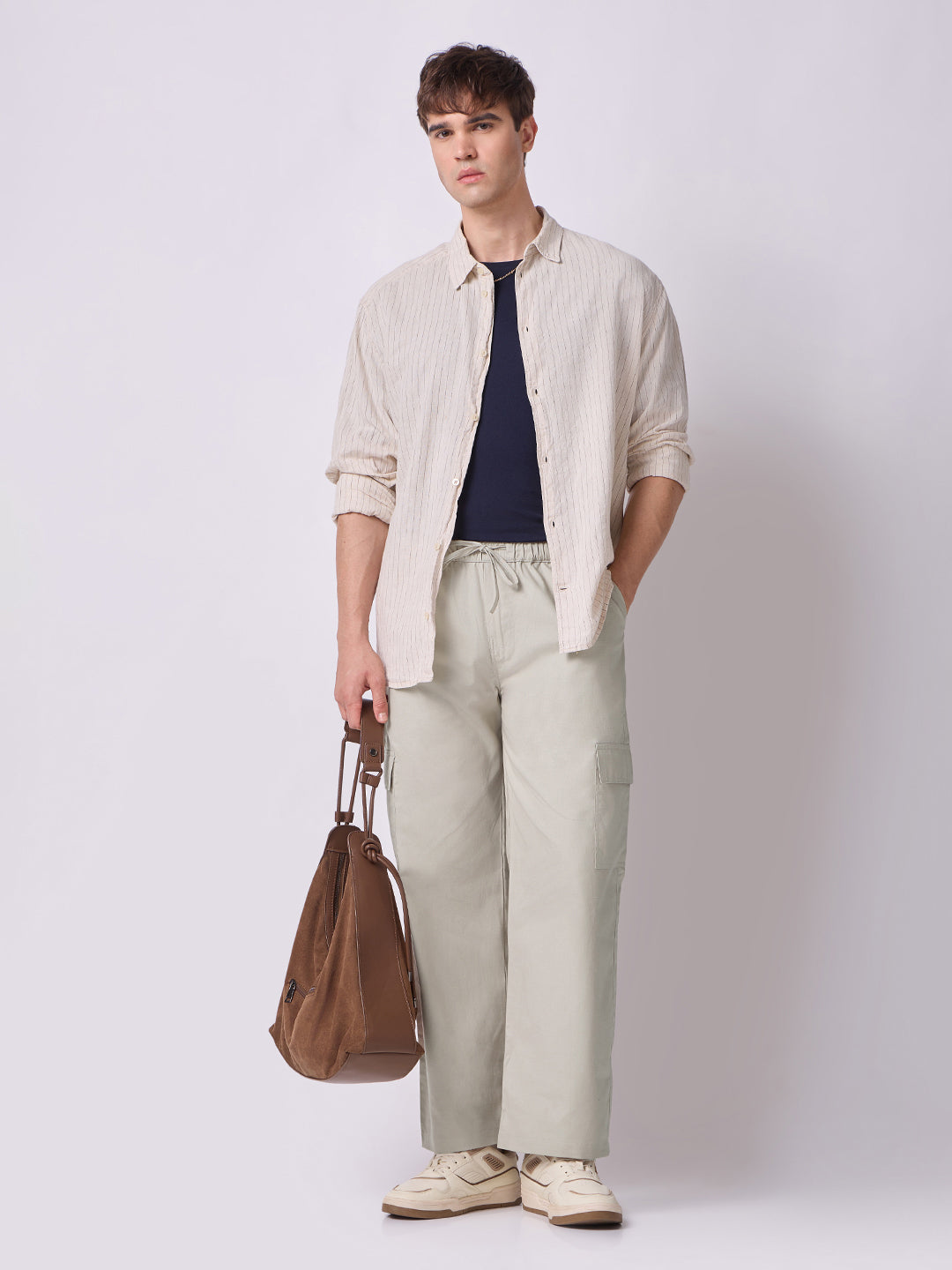 Side Pocket Trousers Stone Beige 7