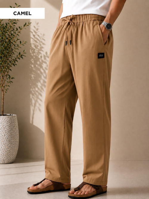 Camel Loose-fit Pyjama Pants