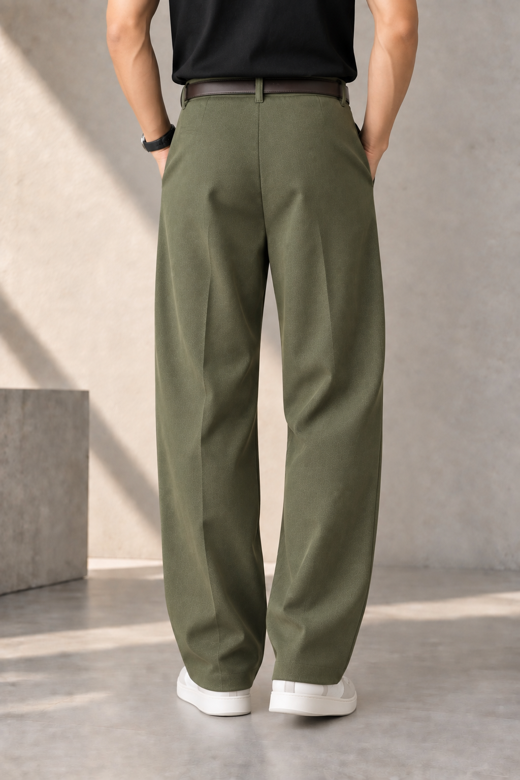 Men's Korean Wide-Leg Pants | Pleated Relaxed Fit Trousers