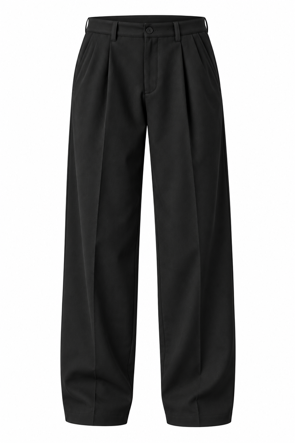Men's Korean Style Relaxed Fit Pants | Wide-Leg Pleated Trousers