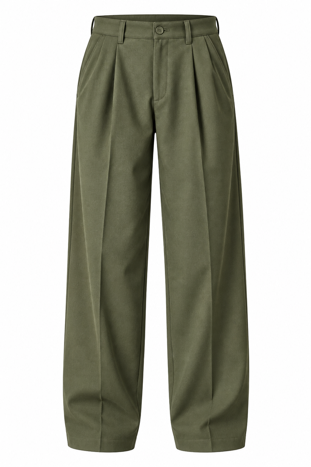 Men's Korean Wide-Leg Pants | Pleated Relaxed Fit Trousers